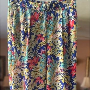 NWOT Cruise Wear Collection VERY J Tropical Palazzo Pants L